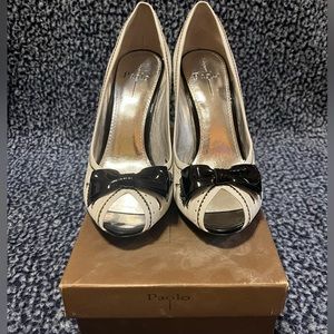 Paolo Black and White High Heels